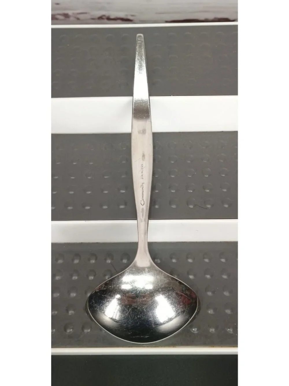 Vintage Oneida Community Venetia Silver Stainless Steel Decorative Serving Gravy